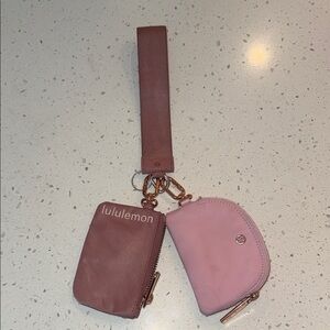 Lululemon  Rose and Blush Key Holder Set